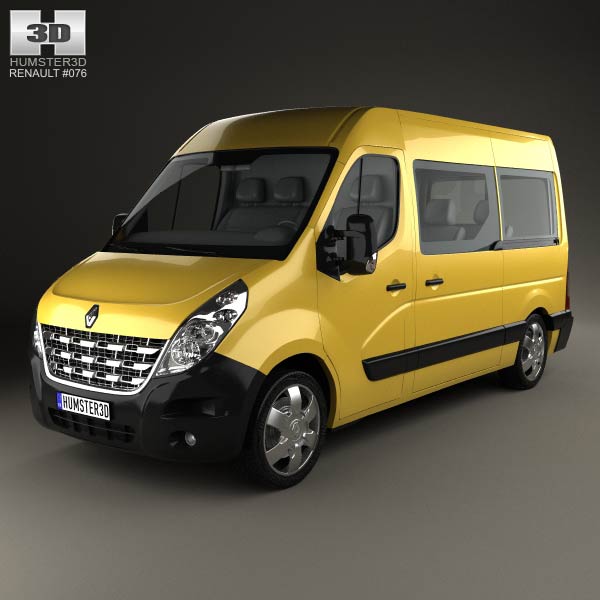 Renault Master Passenger Van 2010 3D model