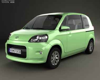 Toyota Porte 3-door hatchback 2012 3D Model