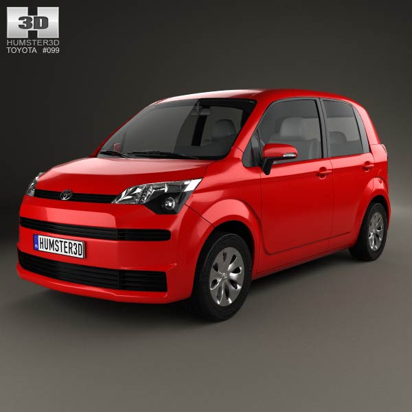 Toyota Spade 5-door hatchback 2012 3D model