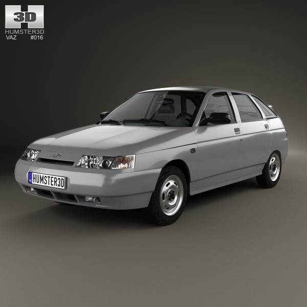 VAZ Lada 2112 hatchback 1995 3D model
