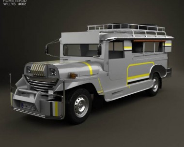 Willys Jeepney Philippines 2012 3D Model