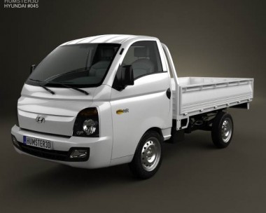 Hyundai HR (Porter) Flatbed Truck 2013 3D Model