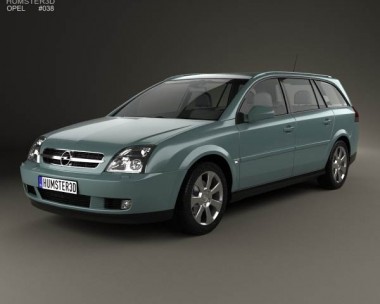 Opel Vectra caravan 2002 3D Model