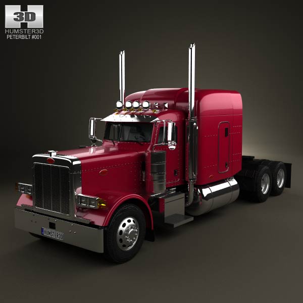 Peterbilt 379 Tractor Truck 1987 3D model
