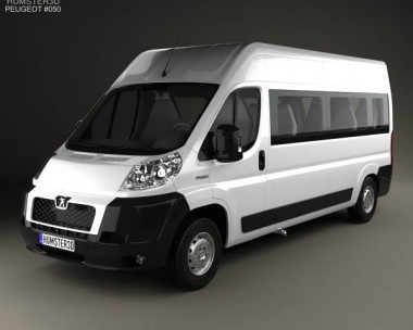 Peugeot Boxer Passenger Van 2007 3D Model