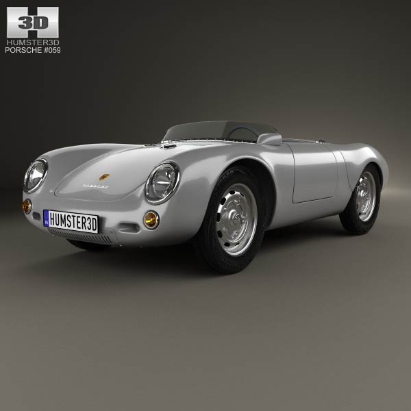Porsche 550 spyder 1953 3D model