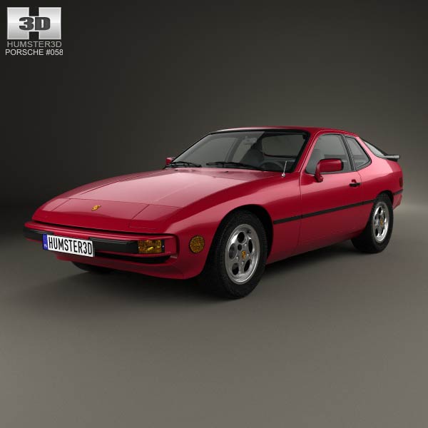 Porsche 924 1976 3D model