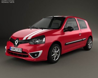 Renault Clio Mercosur Sport 3-door hatchback 2013 3D Model