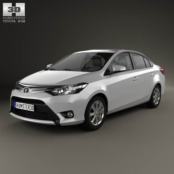 Toyota Yaris sedan 2014 3D model