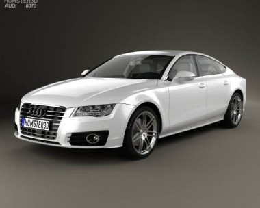 Audi A7 Sportback with HQ interior 2011 3D Model