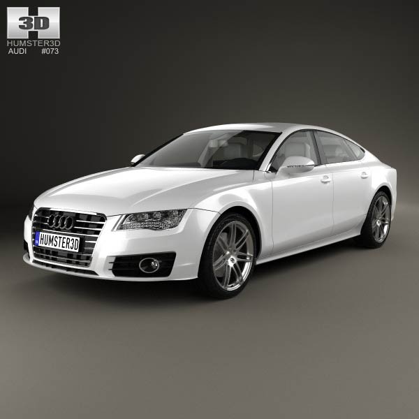 Audi A7 Sportback with HQ interior 2011 3D model