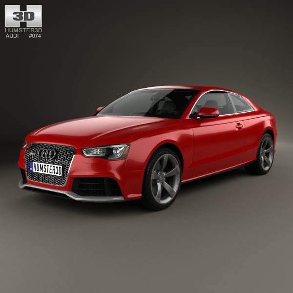 Audi RS5 coupe with HQ interior 2012 3D model