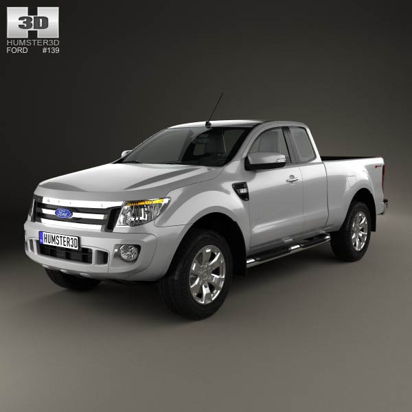 Ford Ranger Super Cab 2011 3D model