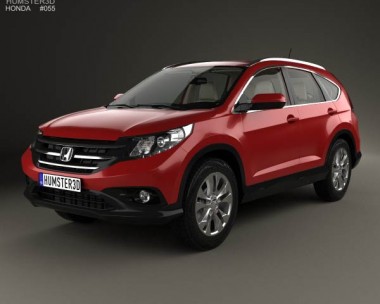 Honda CR-V EU with HQ interior 2012 3D Model