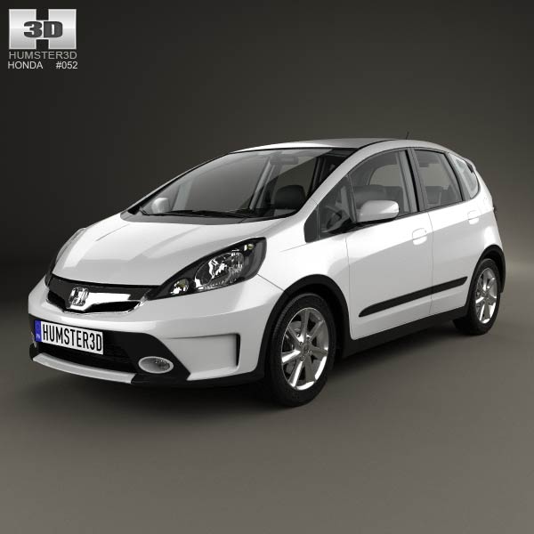 Honda Fit (GE) Twist with HQ interior 2013 3D model
