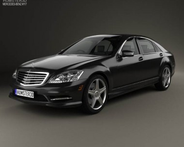 Mercedes-Benz S-Class (W221) with HQ interior 2013 3D Model