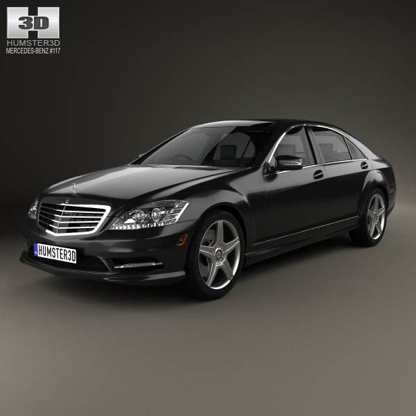 Mercedes-Benz S-Class (W221) with HQ interior 2013 3D model