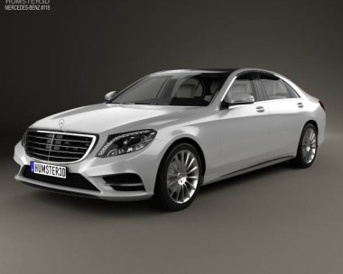 Mercedes-Benz S-Class (W222) with HQ interior 2014 3D Model