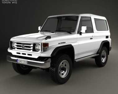 Toyota Land Cruiser (J70) 3-door 1990 3D Model