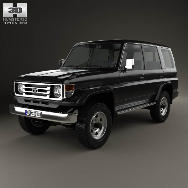 Toyota Land Cruiser (J70) 5-door 1990 3D model