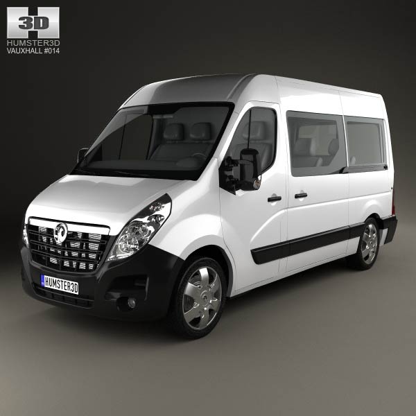 Vauxhall Movano Passenger Van 2010 3D model