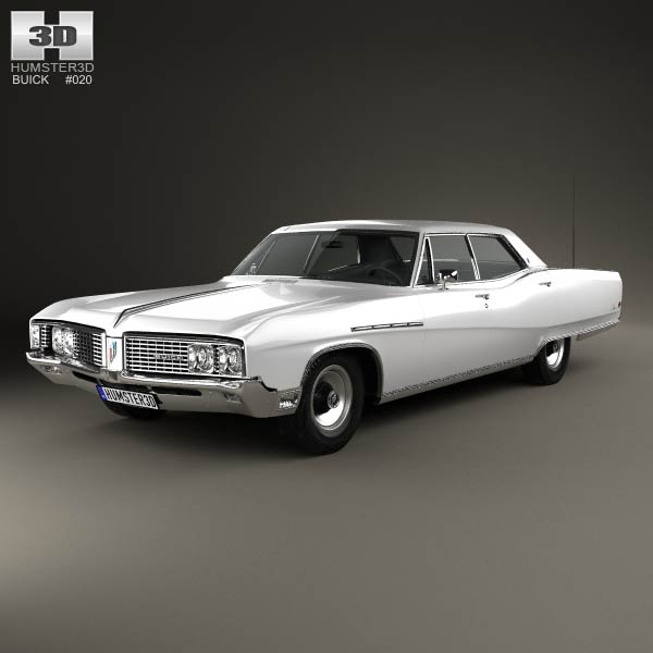 Buick Electra 225 4-door hardtop 1968 3D model