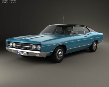 Ford Galaxie 500 fastback 1969 3D Model