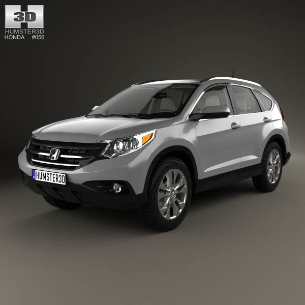 Honda CR-V US with HQ interior 2012 3D model