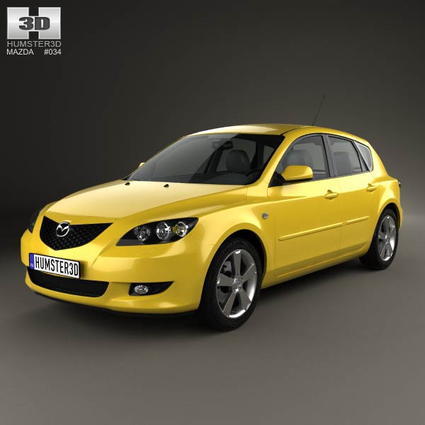 Mazda 3 hatchback 2003 3D model
