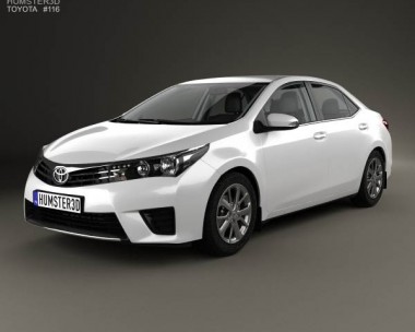 Toyota Corolla EU with HQ interior 2014 3D Model