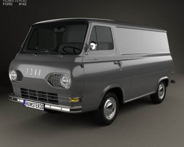 Ford E-Series Econoline Panel Van 1961 3D Model
