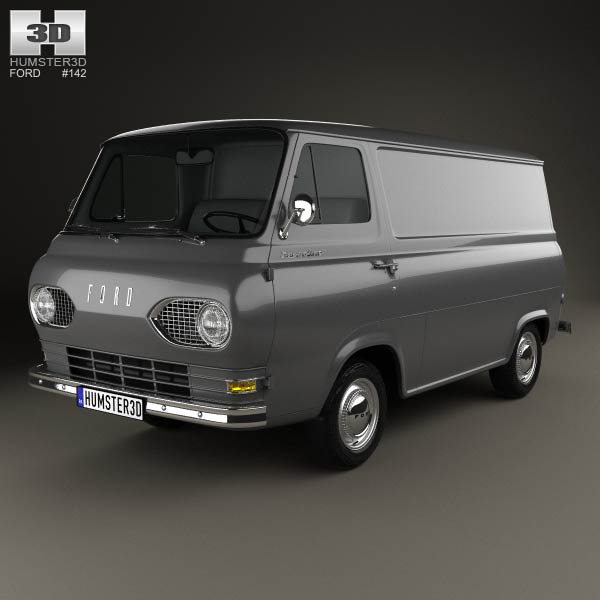 Ford E-Series Econoline Panel Van 1961 3D model
