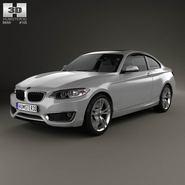 BMW 2 Series coupe (F22) 2014 3D model