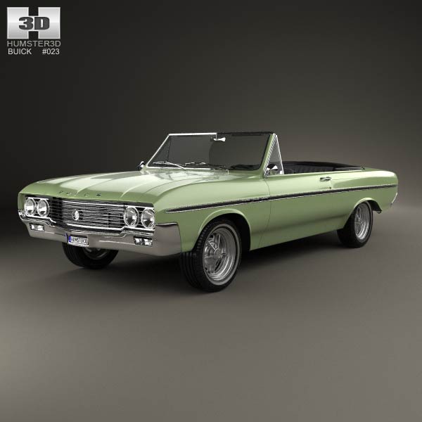 Buick Skylark convertible 1964 3D model