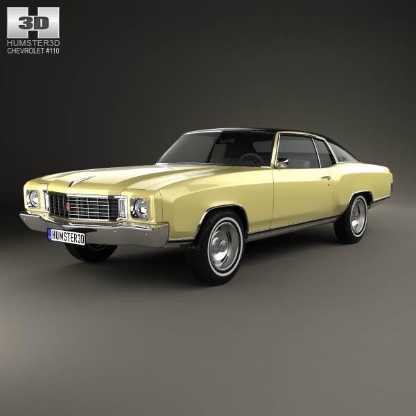 Chevrolet Monte Carlo 1972 3D model