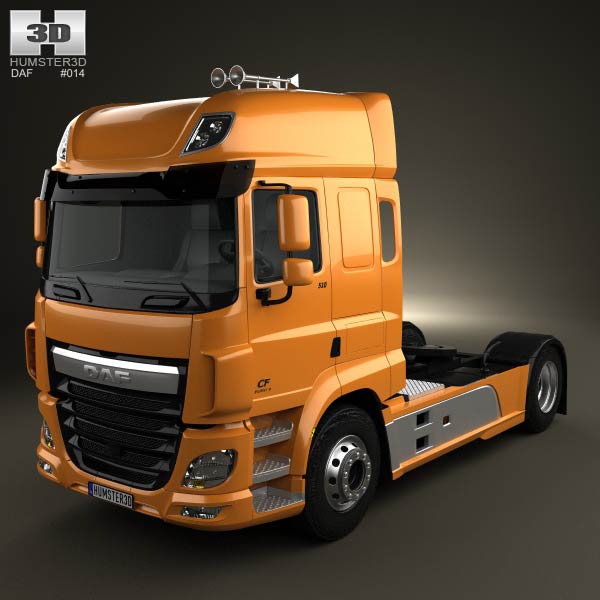 DAF CF Tractor Truck 2013 3D model