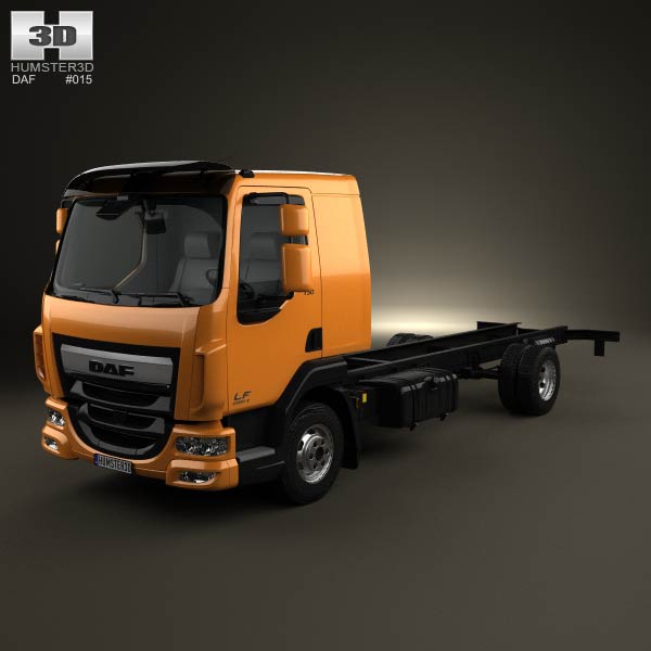 DAF LF Chassis Truck 2013 3D model