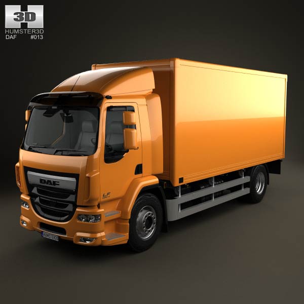 DAF LF Box Truck 2013 3D model