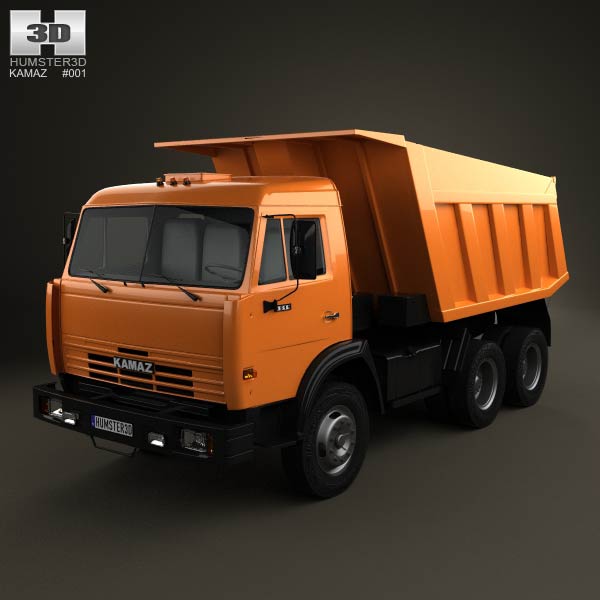 Kamaz 5511 Dump Truck 1977 3D model