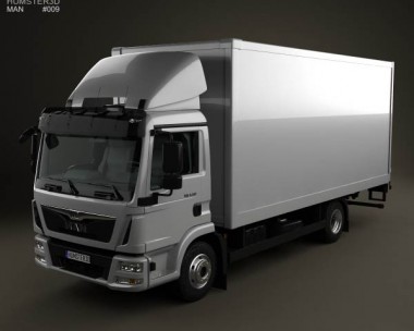 MAN TGL Box Truck 2012 3D Model