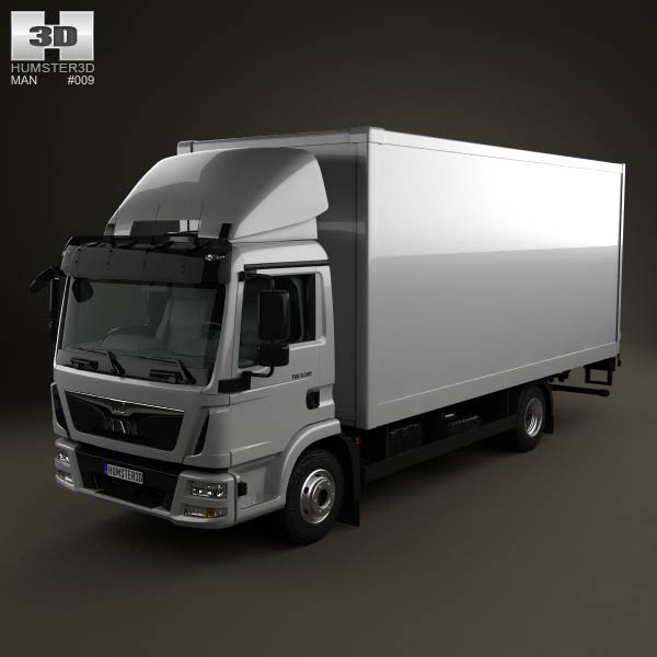 MAN TGL Box Truck 2012 3D model