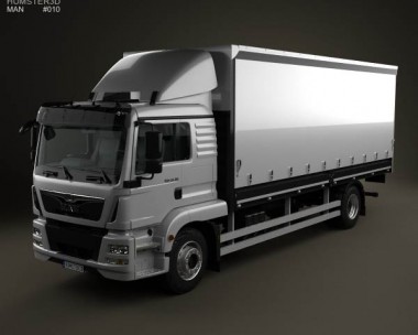 MAN TGM Box Truck 2012 3D Model