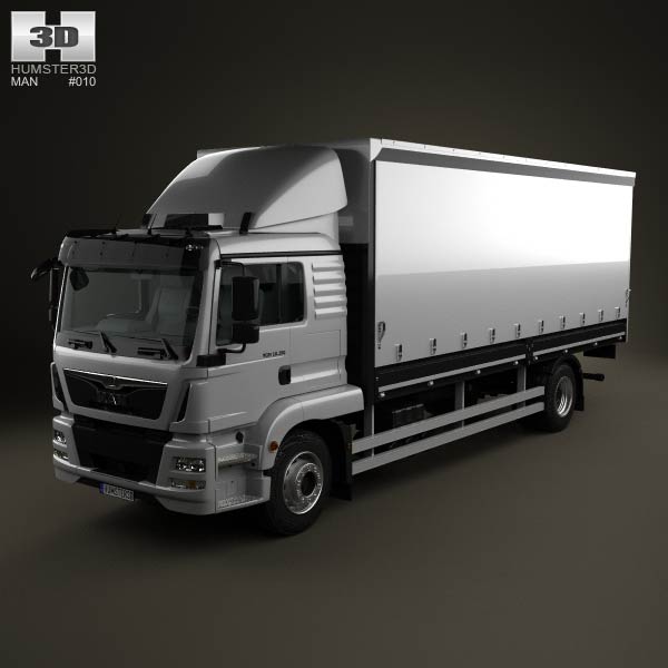MAN TGM Box Truck 2012 3D model