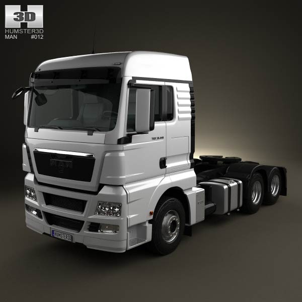 MAN TGX Tractor Truck 2012 3D model