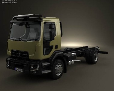 Renault D 14 Chassis Truck 2013 3D Model