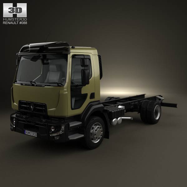Renault D 14 Chassis Truck 2013 3D model