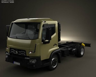Renault D 7.5 Chassis Truck 2013 3D Model