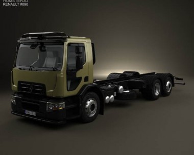 Renault D Wide Chassis Truck 2013 3D Model