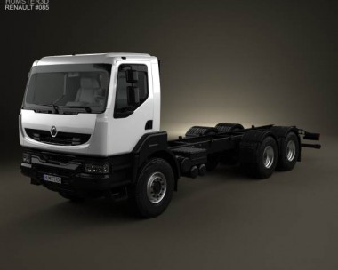 Renault Kerax Chassis Truck 1997 3D Model