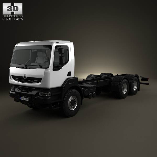 Renault Kerax Chassis Truck 1997 3D model